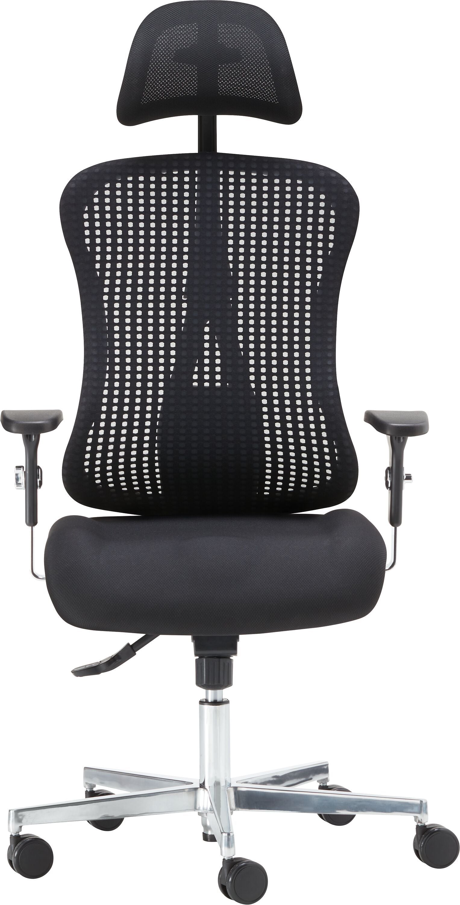 CLEVER Bürostuhl - Schwarz / B: 68.0 cm x T: 68.0 cm x H: 118.0 cm