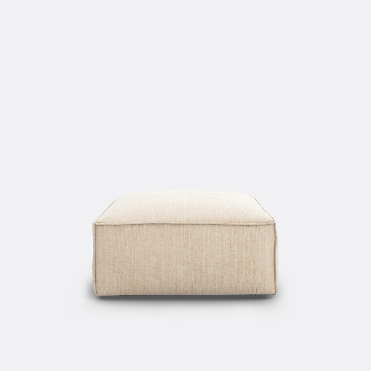 LA REDOUTE INTERIEURS<br>Puff modular, veludo vintage canelado, Seven