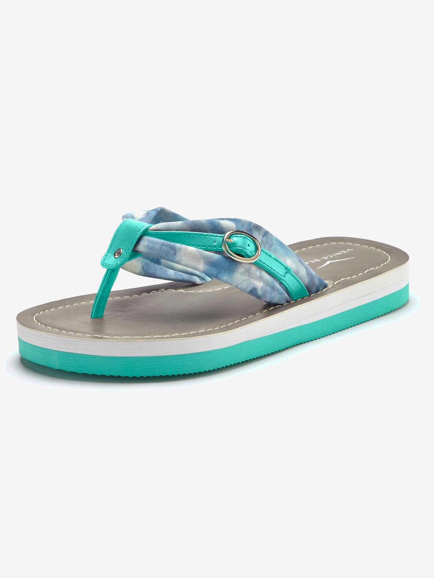 Tongs estivales avec imprimé