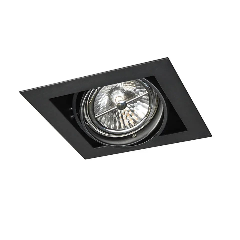 Qazqa inbouwspots oneon zwart g53