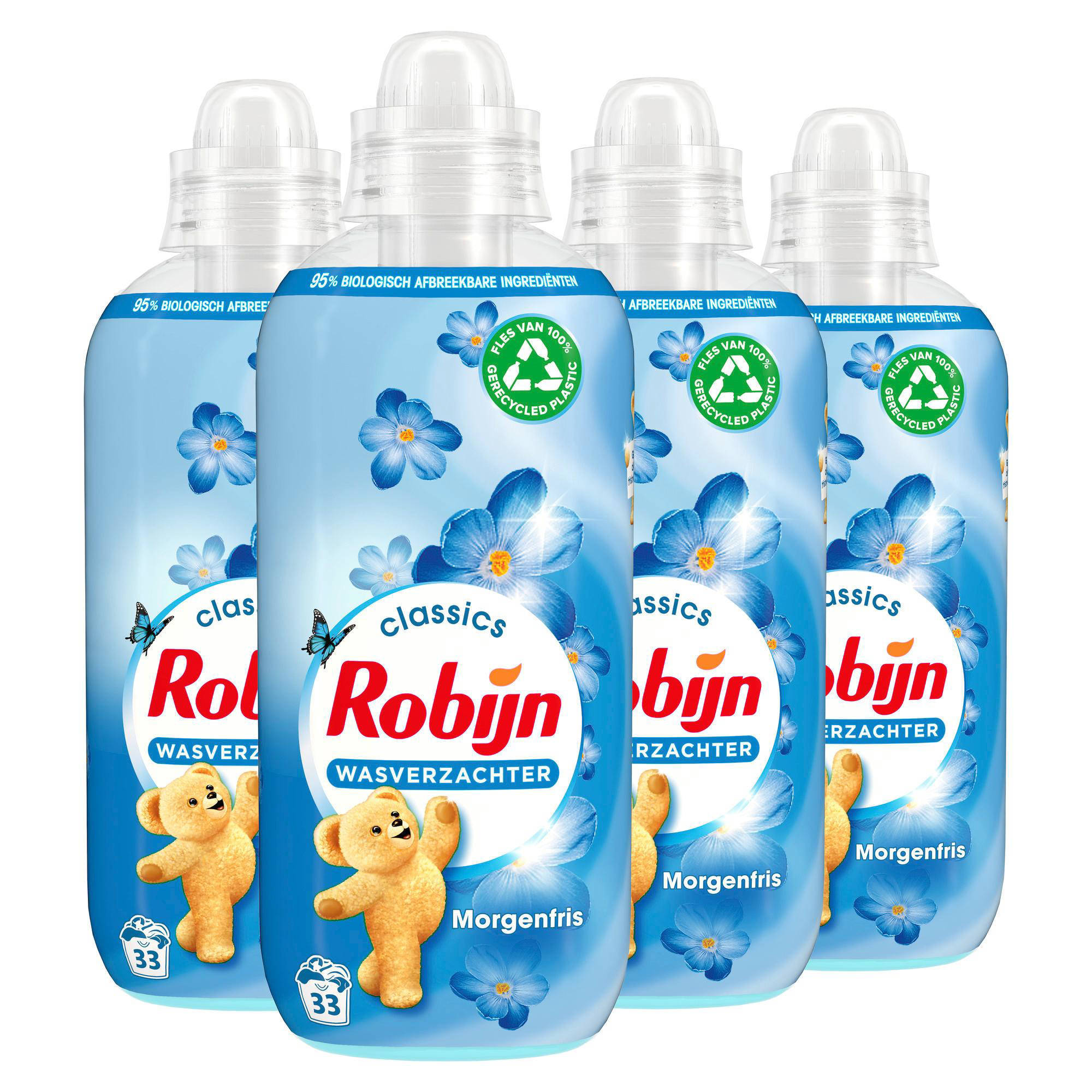 Robijn wasverzachter Morgenfris - 4 x 33 wasbeurten - 132 wasbeurten
