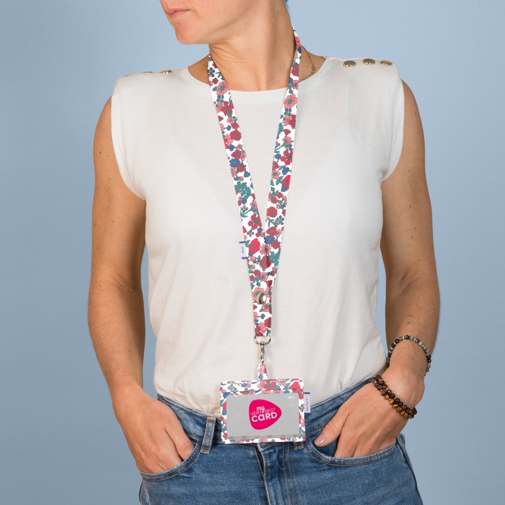 Porte Badge Prairie Fleurie