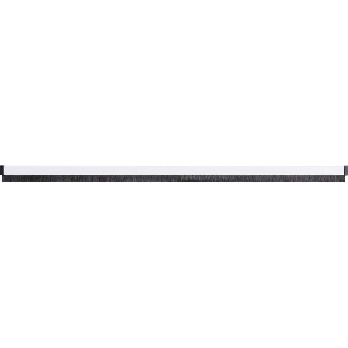 BAS PORTE ALUMINIUM ADHESIF RESSORT BROSSE 1M BLANC
