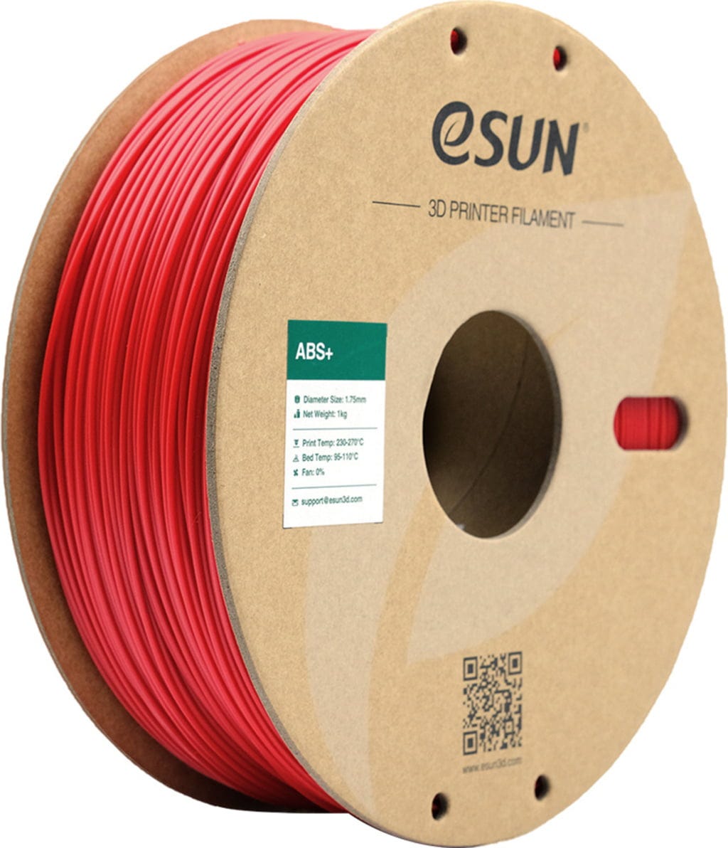eSUN  ABS+ Red, 1,75 mm / 1000 g    ABS Filament mit verbesserten mechanischen Eigenschaften