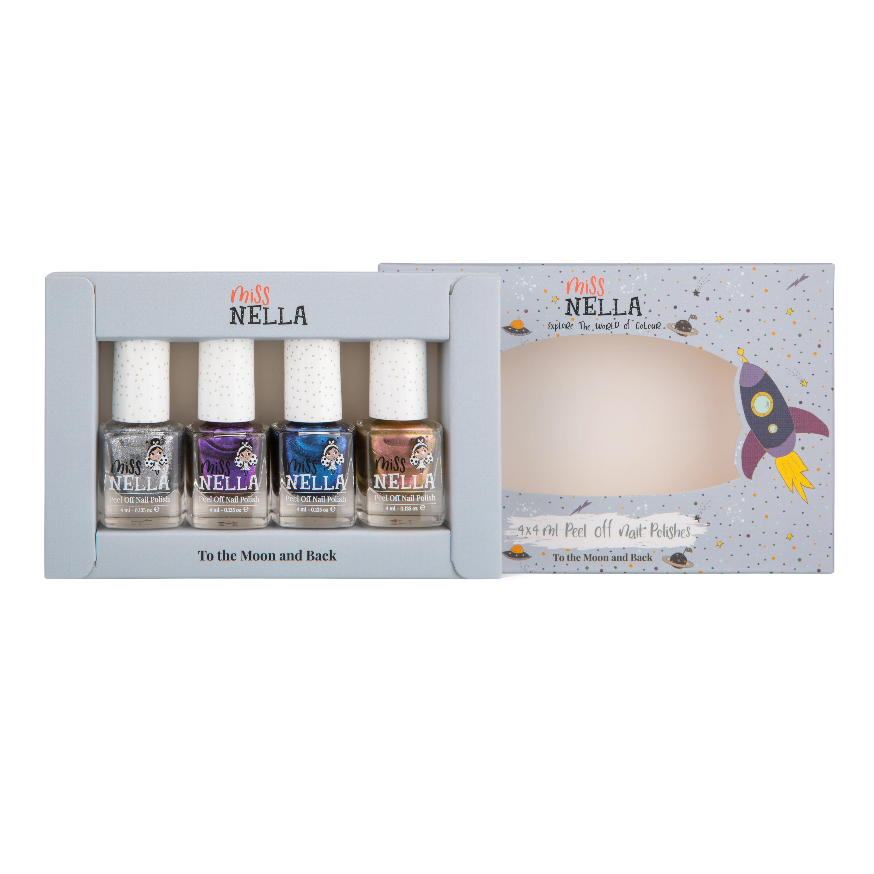 Kinder-Nagellack-Set SPACE COLLECTION (4X4ml)