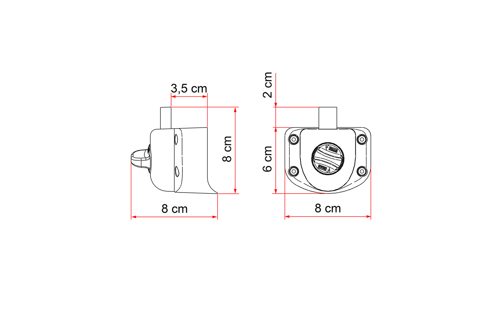 Fiamma Safe Door Guardian Innerer Sicherheitsblock für Fiat Ducato ab 2009