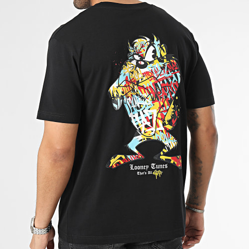 Tee Shirt Oversize Large Taz Graff Noir