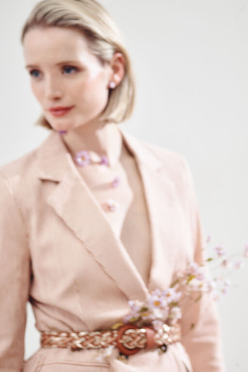 Caroll Blazer Sandra rayé teint