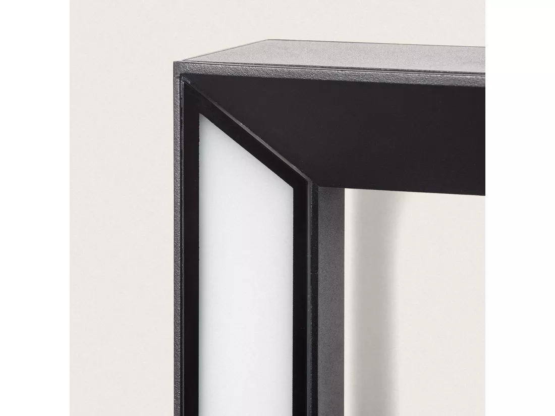 Applique Murale Extérieure LED Aluminium 2x5W Trimel avec Détecteur de Mouvement Noir