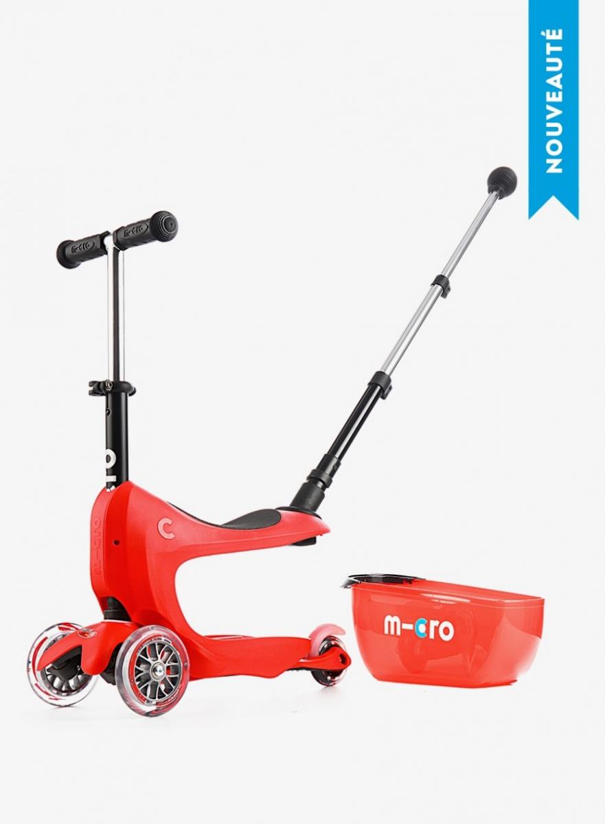Trottinette mini2go deluxe plus rouge