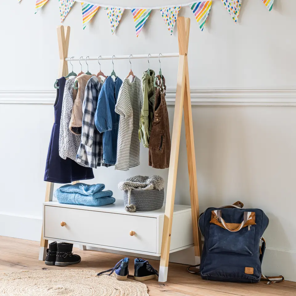 Happy Garden Garderobe LOU - Wit - Hout
