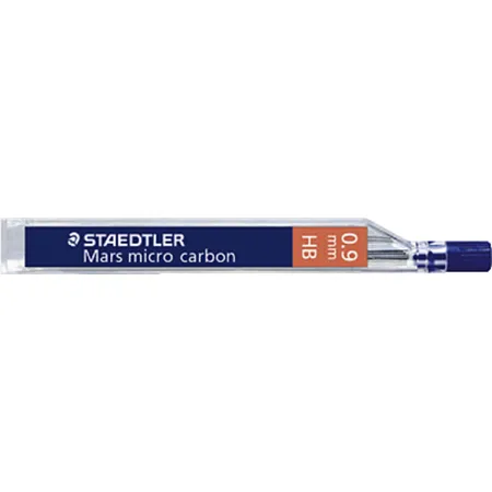 STAEDTLER® 250 09-HB Mars micro carbon Feinmine 0,9 mm, HB, 12 Stück Etui