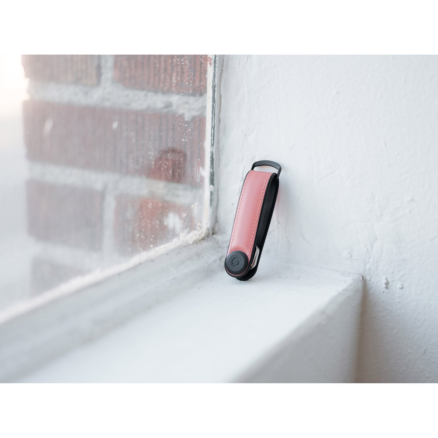 Orbitkey Hybrid Leather Key Organiser pastel pink