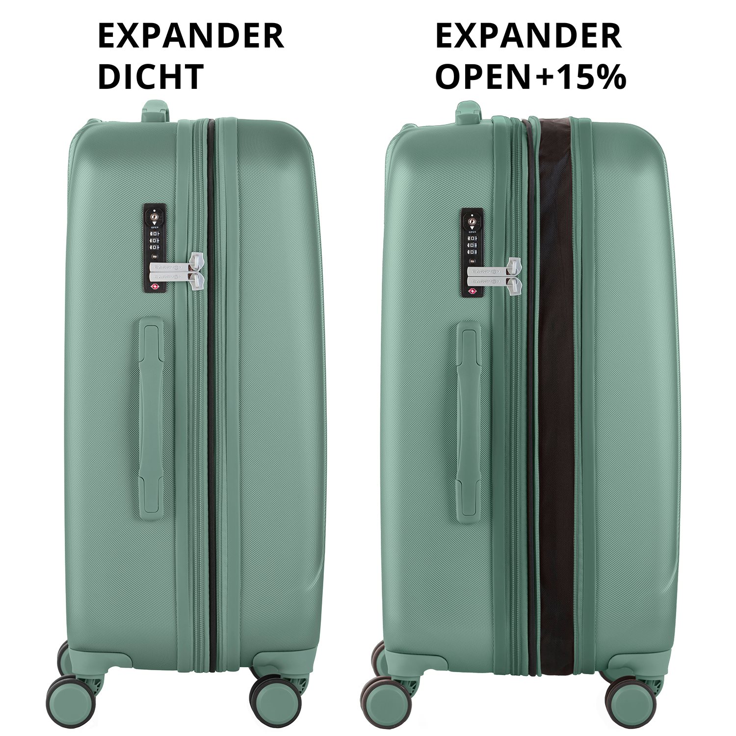 CarryOn Skyhopper 4 Wiel Trolley 68 Expandable olive