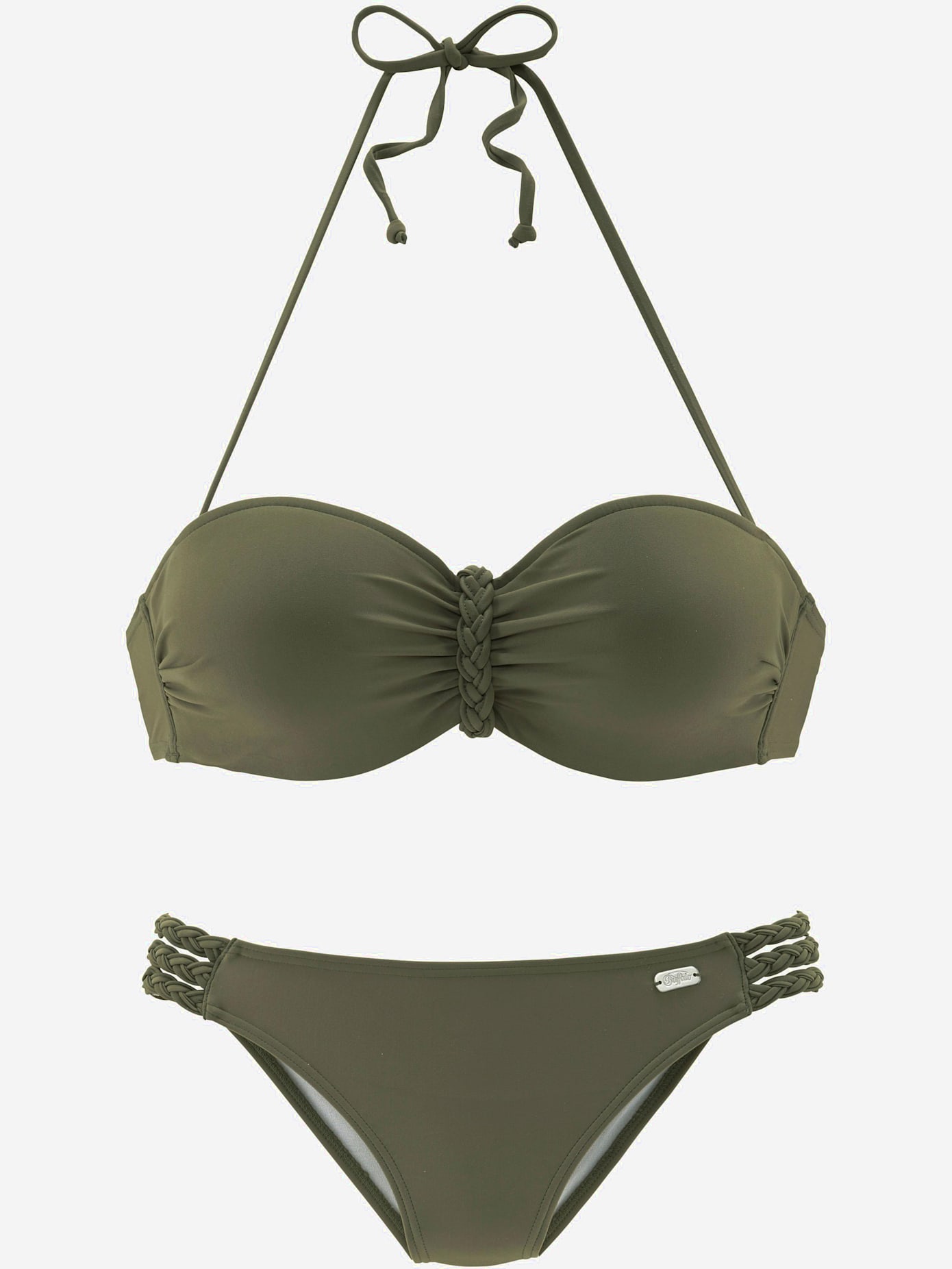 Maillot de bain bandeau à armatures look tendance