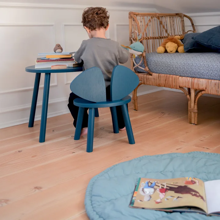 Nofred - Mouse Kindertisch oval 64 x 46 cm, schwarz