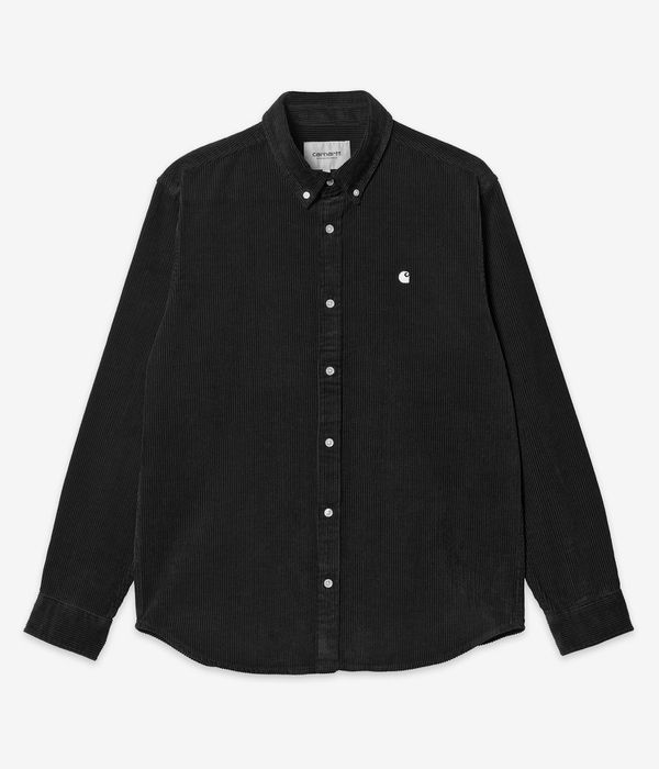 Carhartt WIP Madison Fine Cord Hemd (black wax)