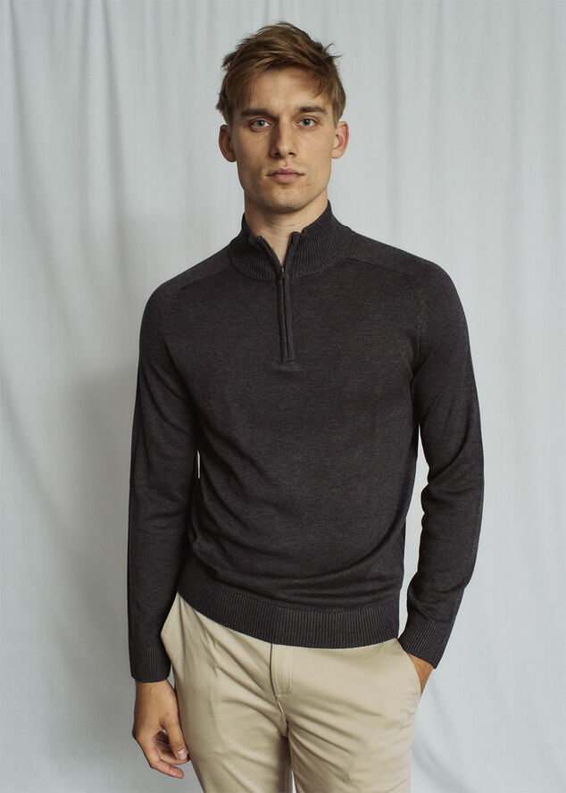 Bruun & Stengade BS Pelle Regular Fit Knitwear Grey