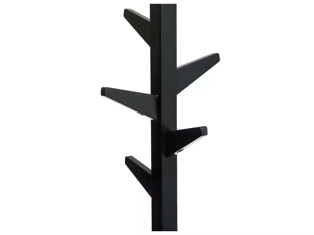 Porte Manteaux 8 Patères sur Caisson de rangement en Bois