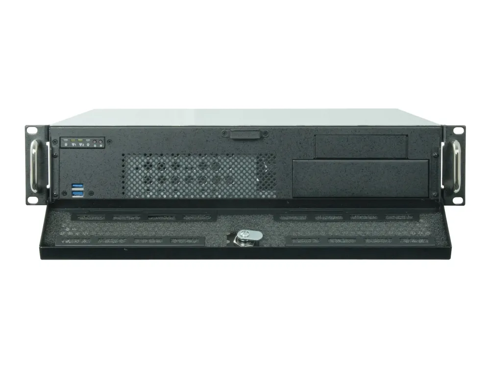 Chieftec UNC-210M-B - Rack-monterbar 2U - micro ATX - ingen strømforsyning - USB