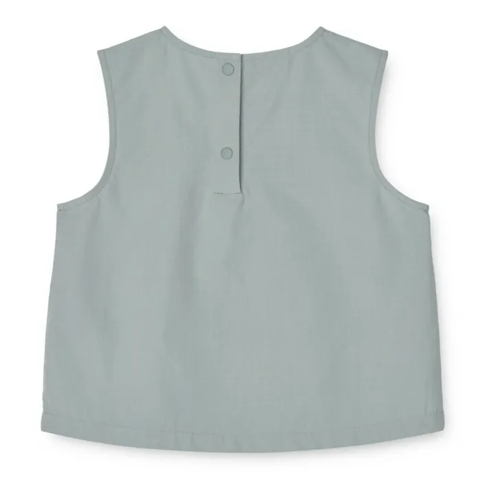 Liewood Top sans manches Coton Bio Delphia | Bleu gris