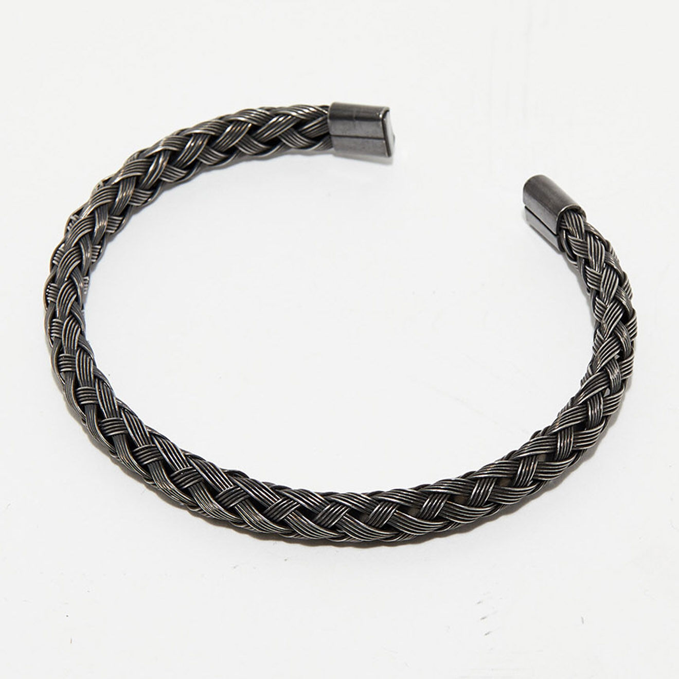Jacobson Bracelet Tressé en Acier noir