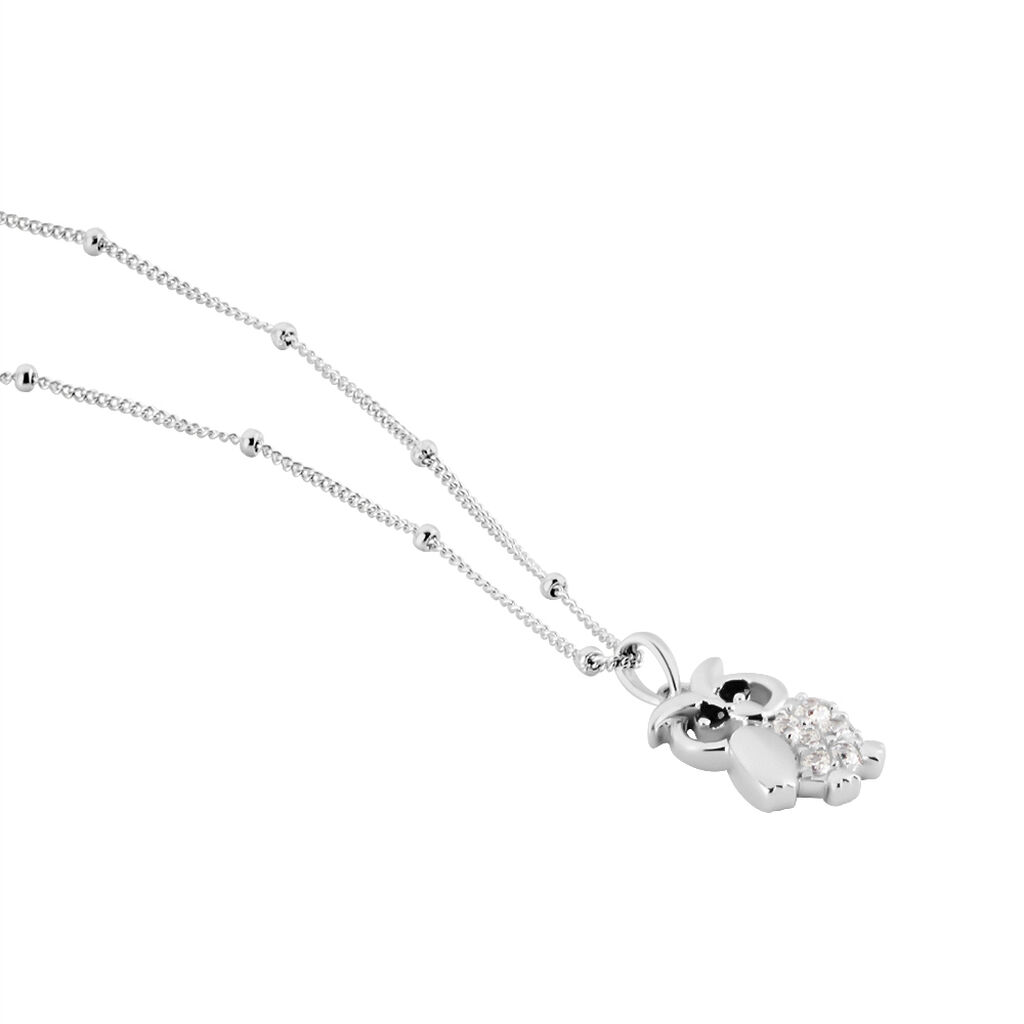 Collier Argent Trine Oxydes De Zirconium