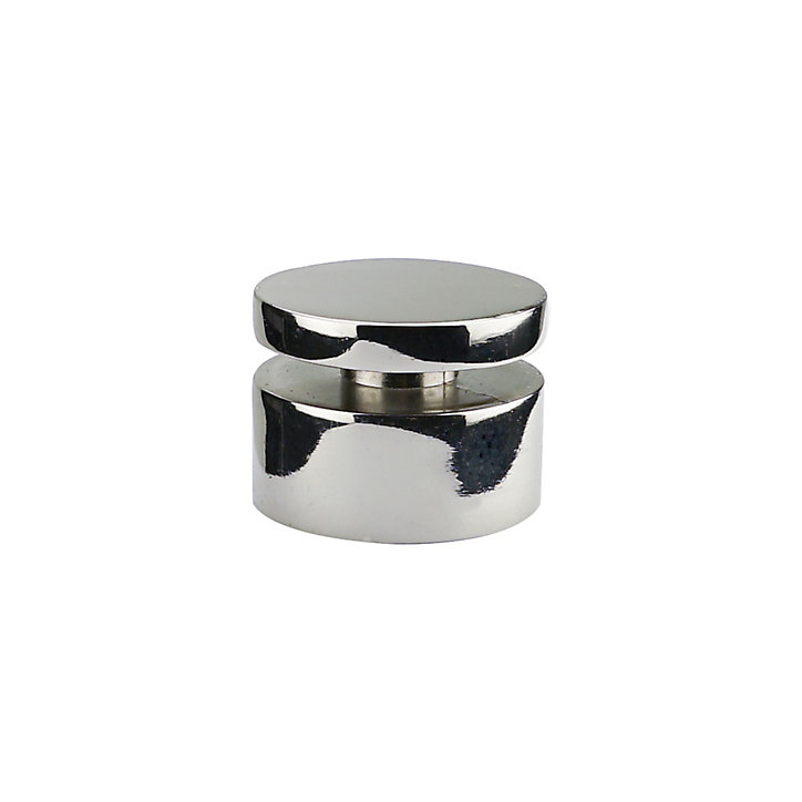 Embout bouchon pour barre à rideau GoodHome 28 mm Olympe gris