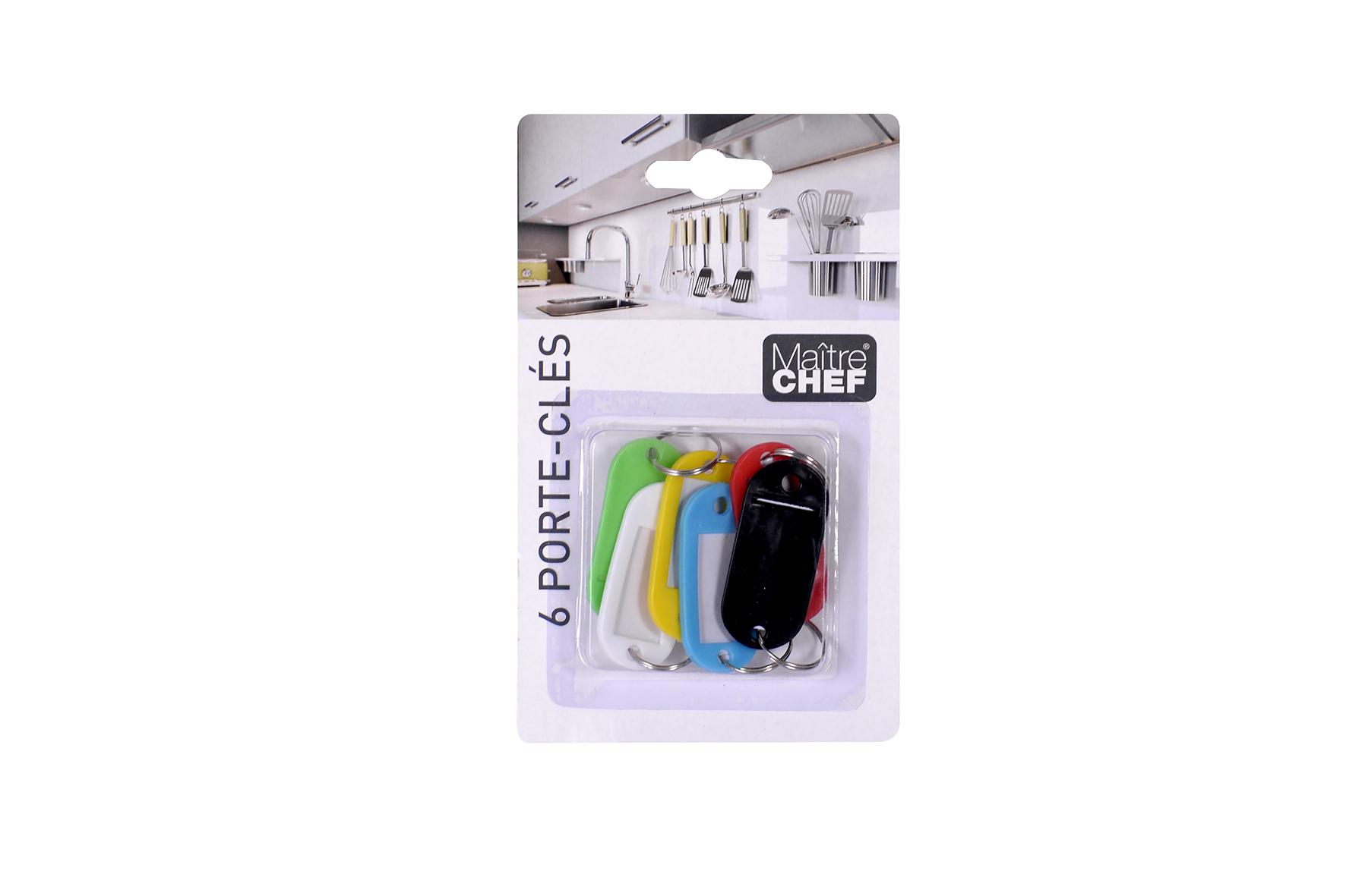 6 PORTE CLES ETIQUETTES