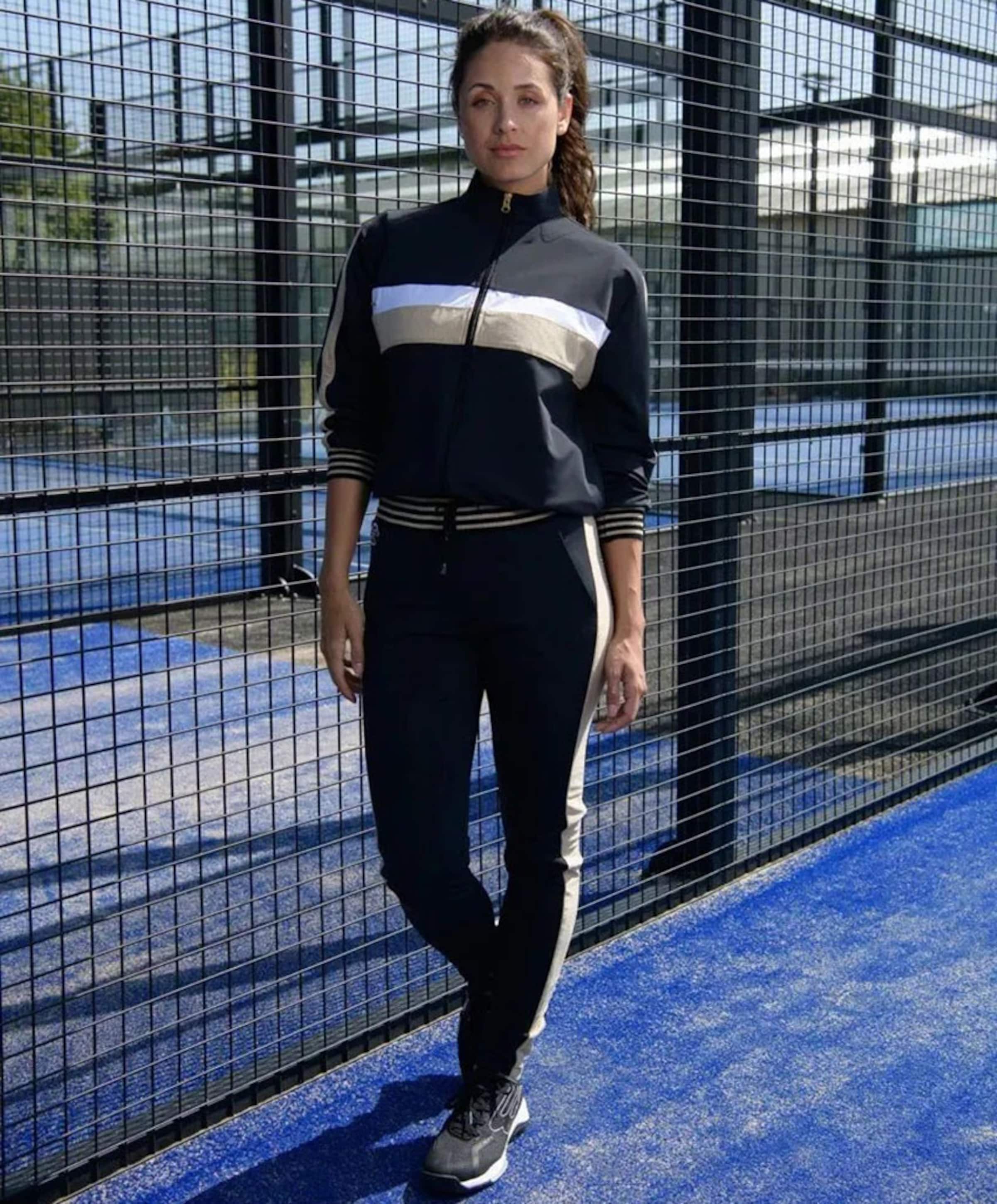 Padel73 Golden Court Sports dames trainingsbroek zwart