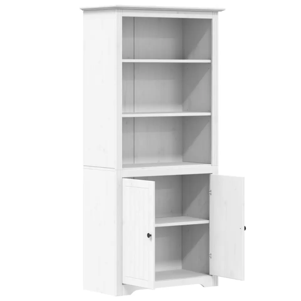 vidaXL - Boekenkast - Wit - Grenenhout