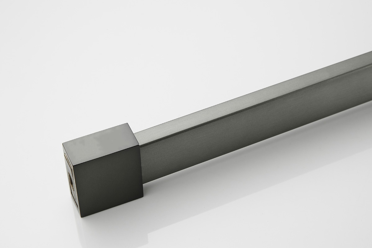 Saniclear Modern Iron brons glas douchecabine 80x70cm met 70cm deur anti-kalk verouderd ijzer - gunmetal