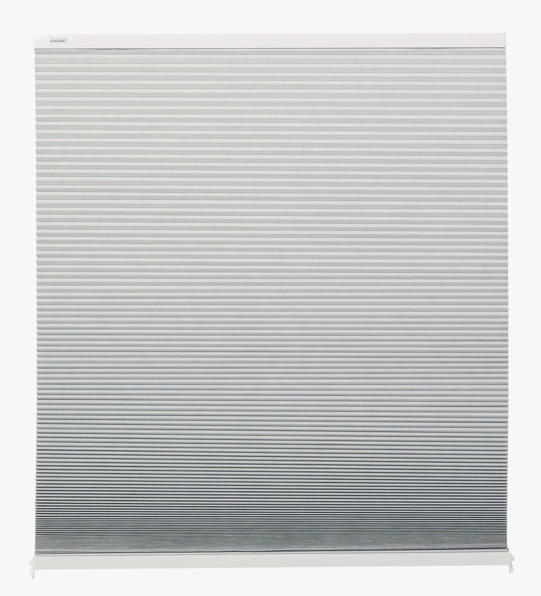Lystett dobbel plisségardin svart - 120x160 cm