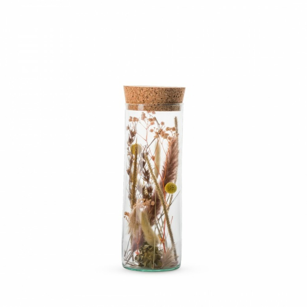 Compo fs - tube fleurs séchées misty