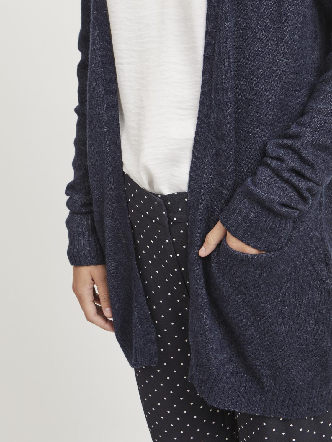 Vila  Viril Open L/S cardigan - Total Eclipse