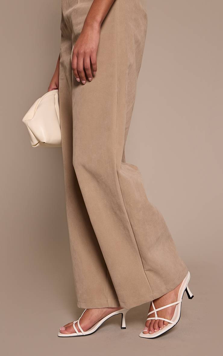 Blanc Sandale À Talons En Synthétiquecuir Avec Brides Entrecroisées