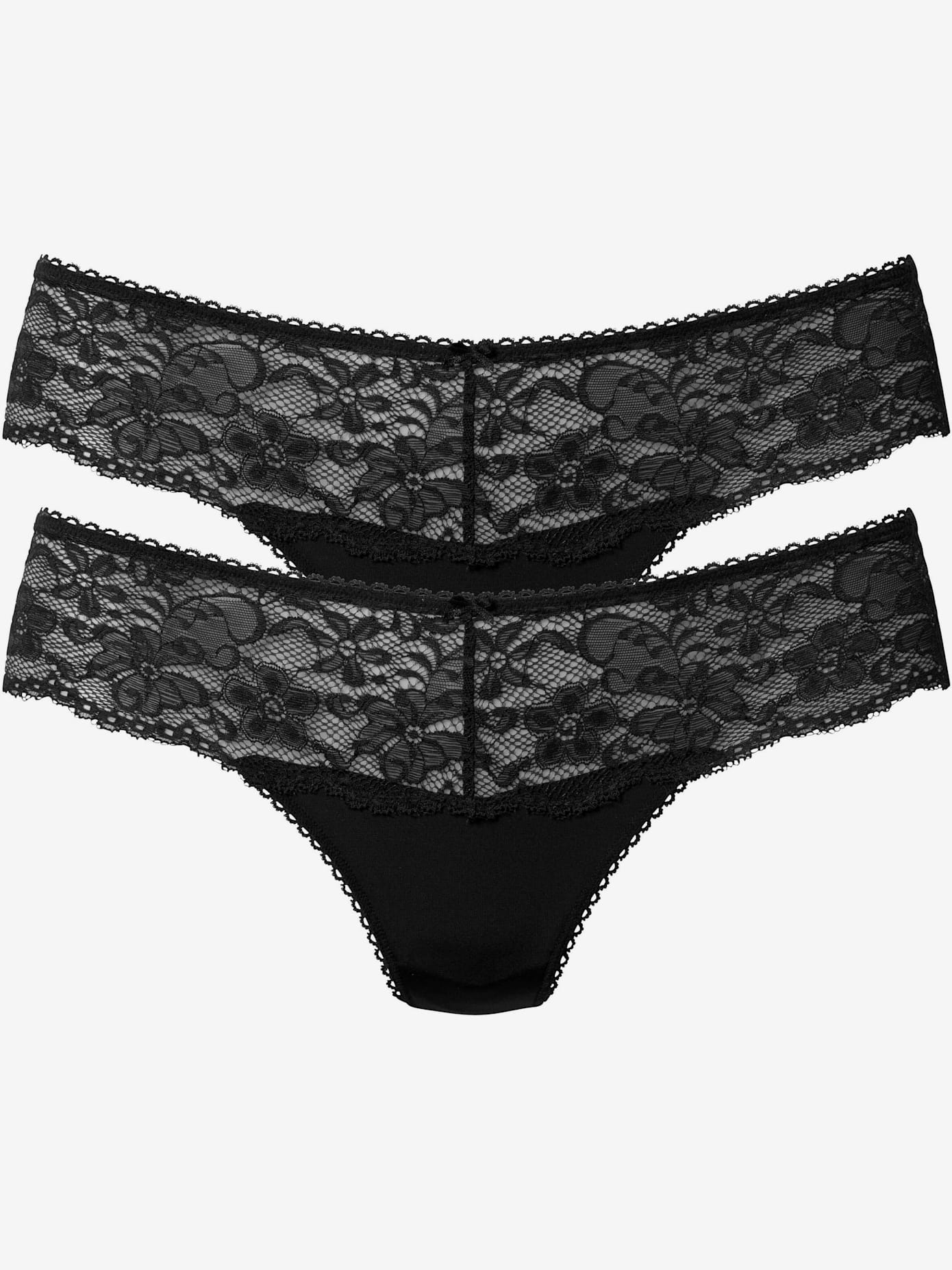 Beau string avec large ceinture de dentelle nuance