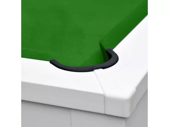 Table de billard convertible blanche tapis vert - Eddie