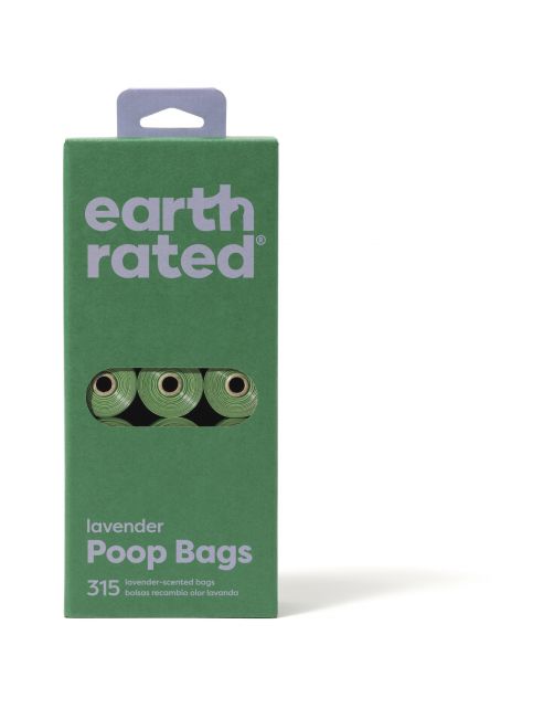 Earth Rated Poepzakjes Navulling Lavendel - Hondenpoepzakjes - 21 rol