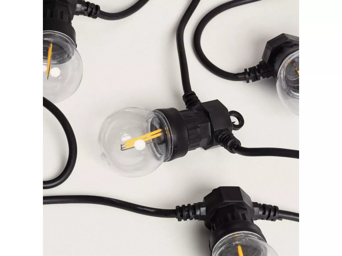 Guirlande Lumineuse Extérieure Easyfit avec 10 Ampoules 5,65 m Blanc Chaud 2700K