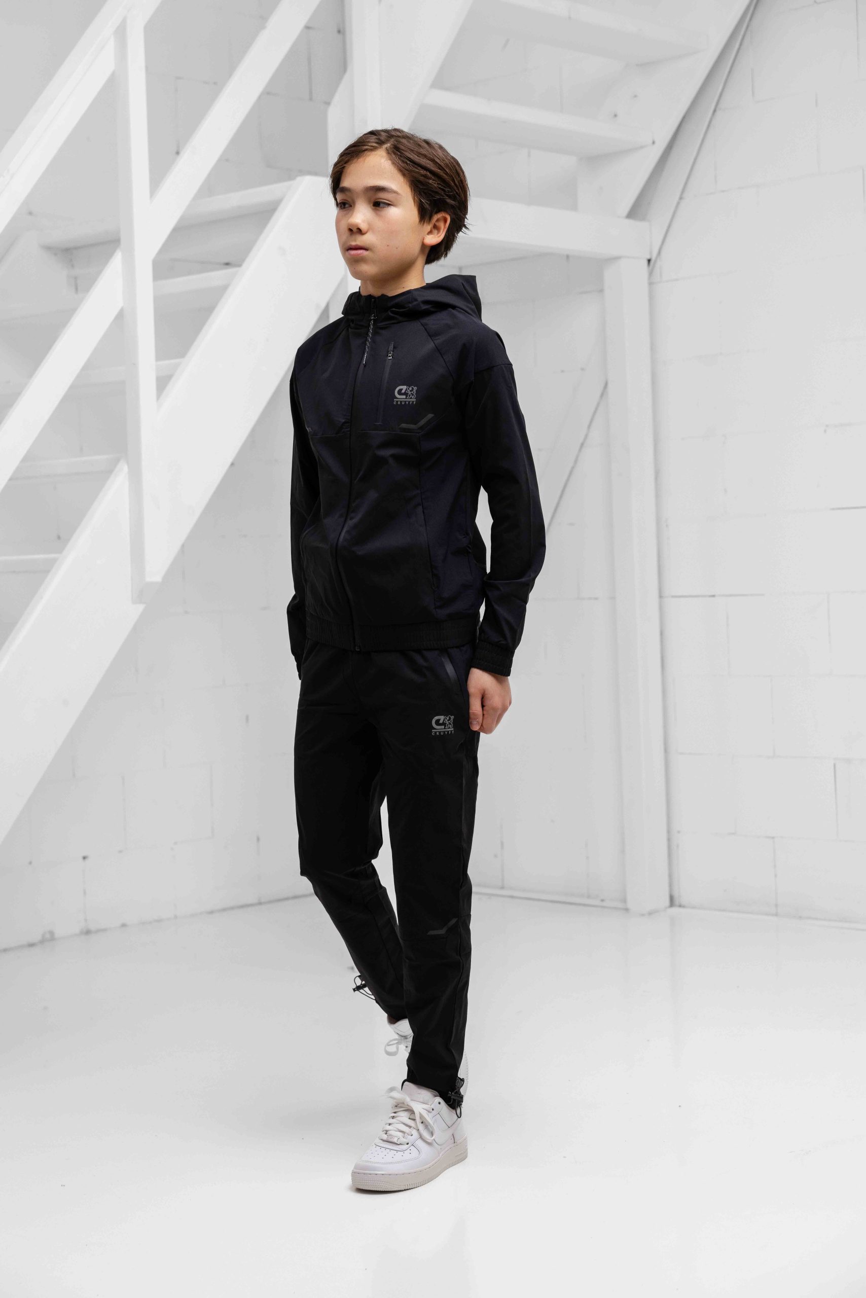 Cruyff Elite Trainingspak Kids Zwart