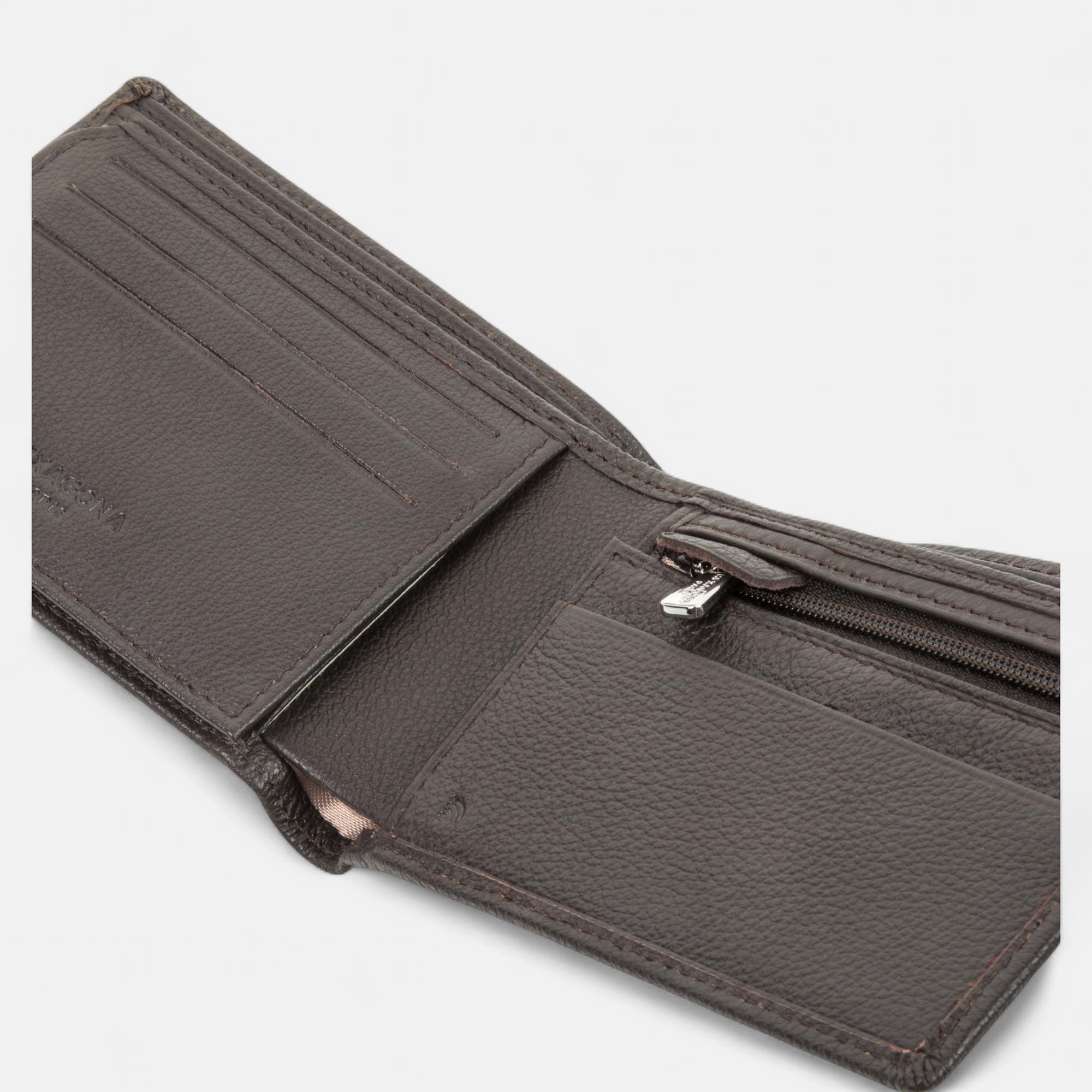 Petite maroquinerie en cuir marron