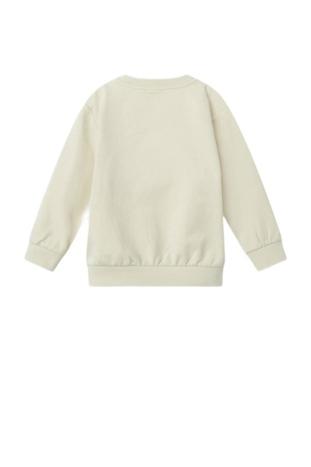 NAME IT sweater NMMNICE met printopdruk ecru