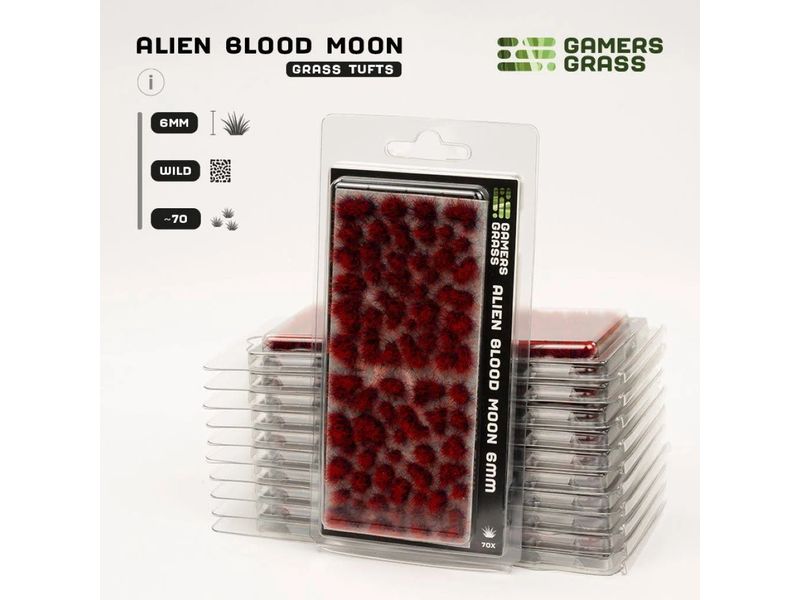 GamersGrass Tufts Wild Alien Blood Moon 6 mm Hochwertige Tufts für den Gelände- und Miniaturenbau