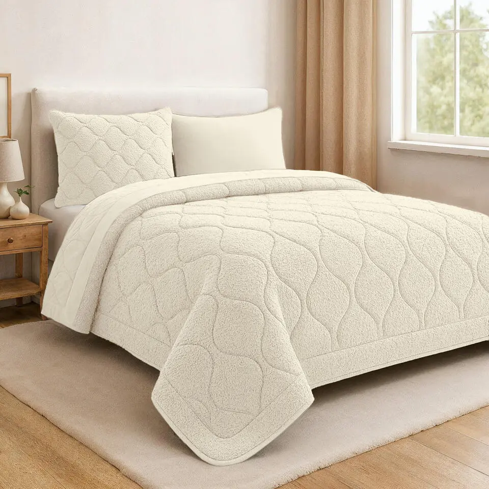 Dekbed zonder Overtrek Lazy Teddy 140x200 – Superzacht & Wasbaar – Beige