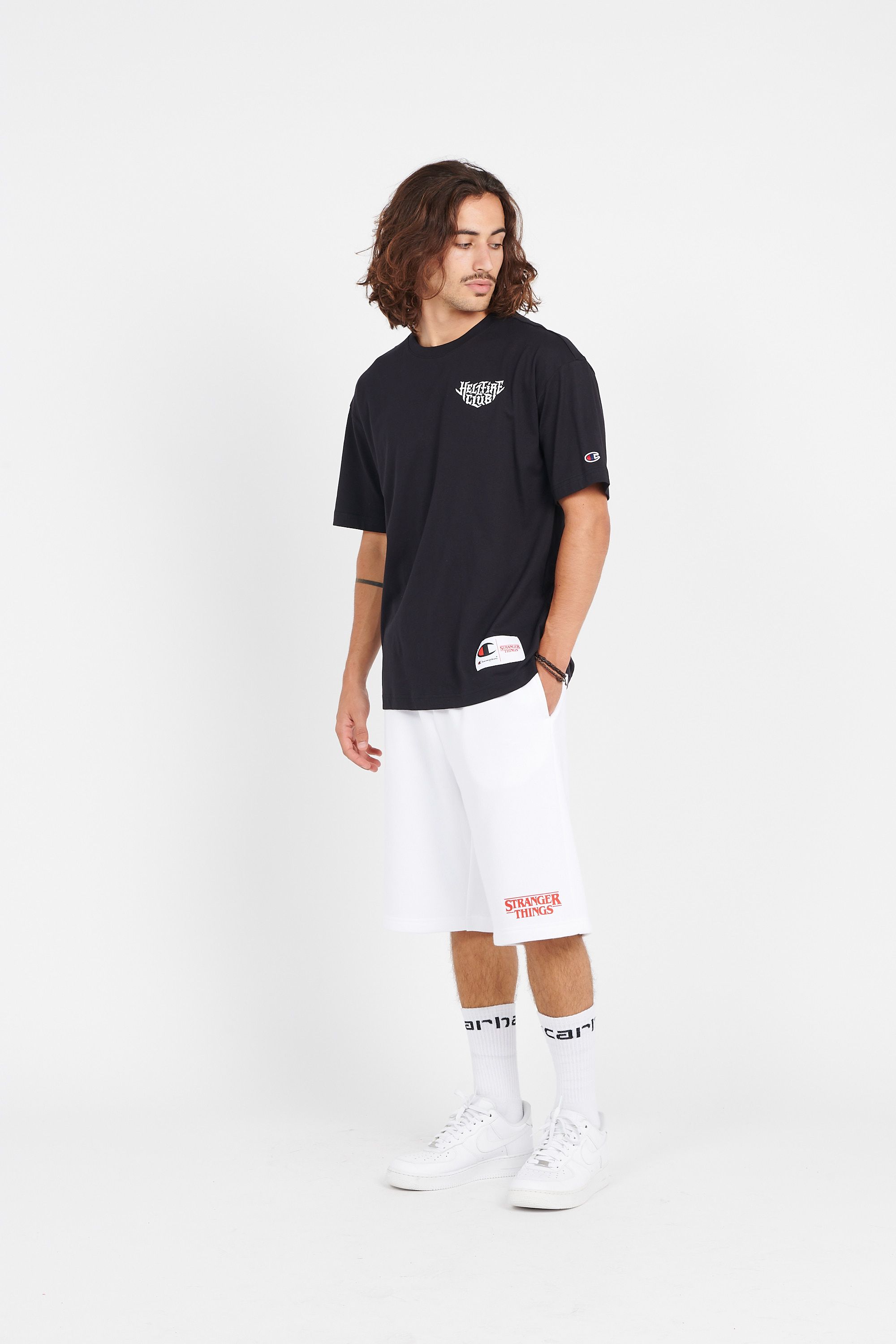 CHAMPION Short - Champion x Stranger Things Blanc