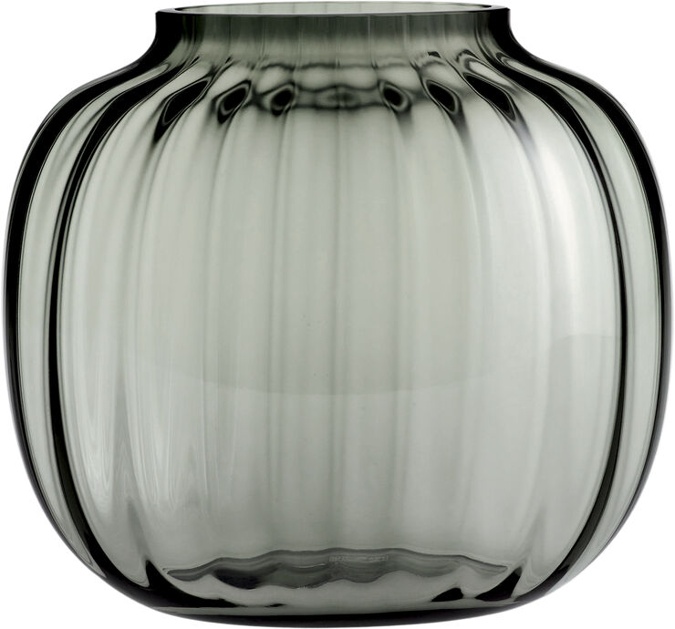 Holmegaard Primula Oval Vase smoke H17,5 Grå