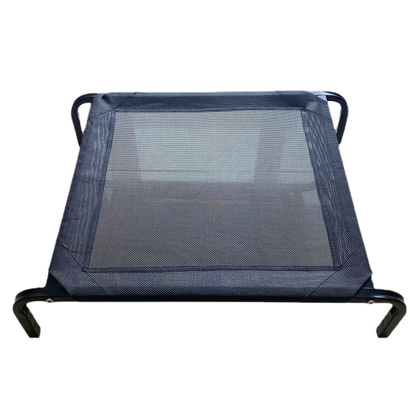 (102x69x21cm) Erhöhtes Hundebett Outdoor Camping Hundeliege Kühlendes Haustierbett - Schwarz