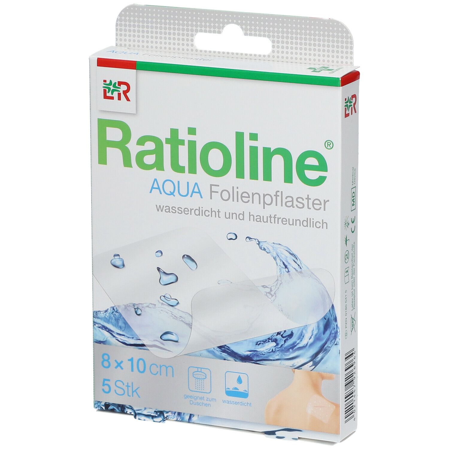 Ratioline® aqua Duschpflaster, transparent  8 x 10 cm
