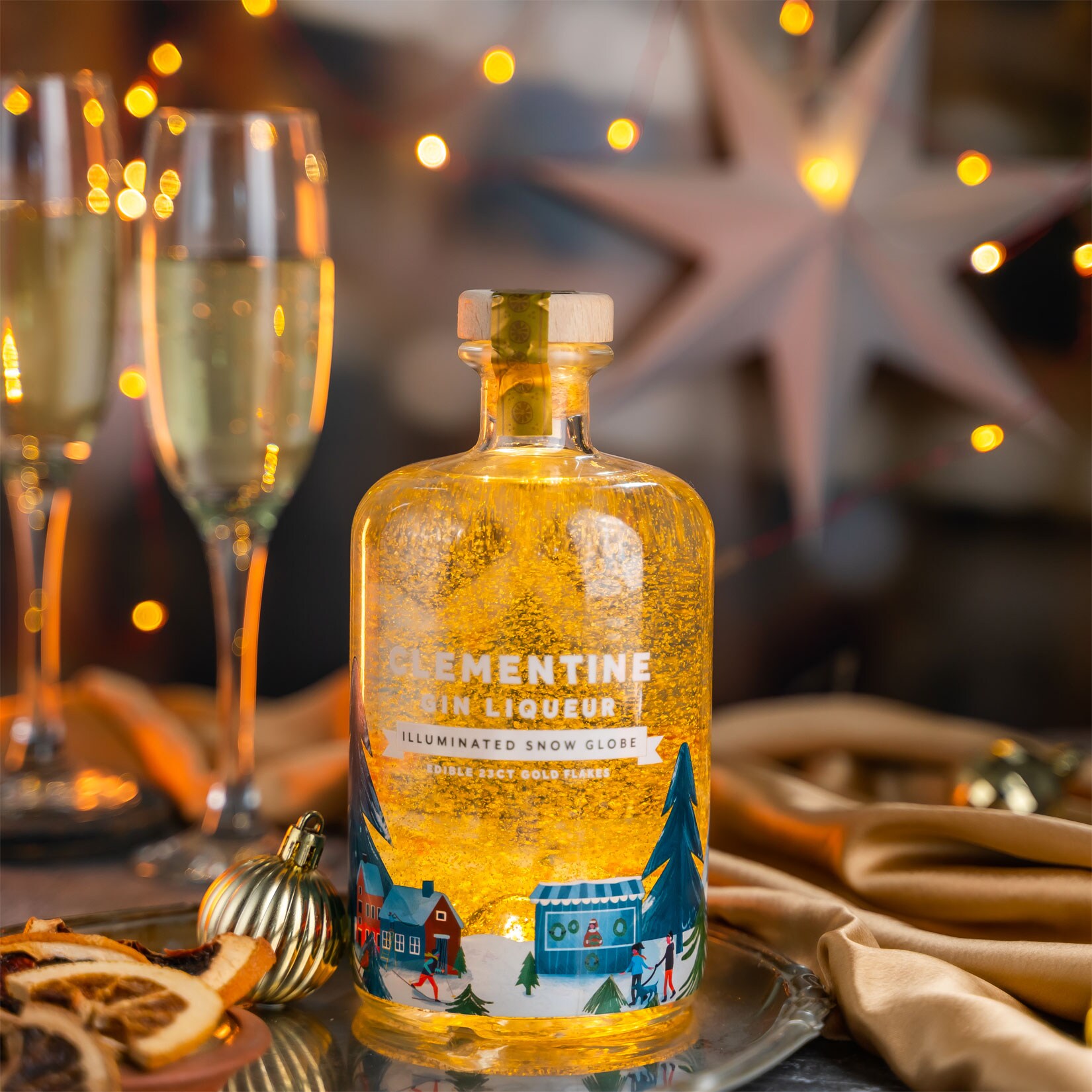 Clementine Snow Globe Gin Liqueur 20,0 % vol 0,7 Liter